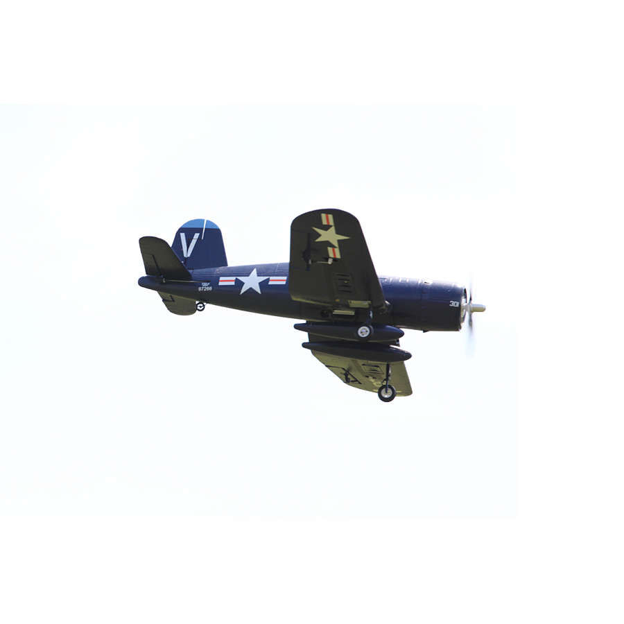 F4U V2 800mm Blue PNP w/Reflex, FMM022P