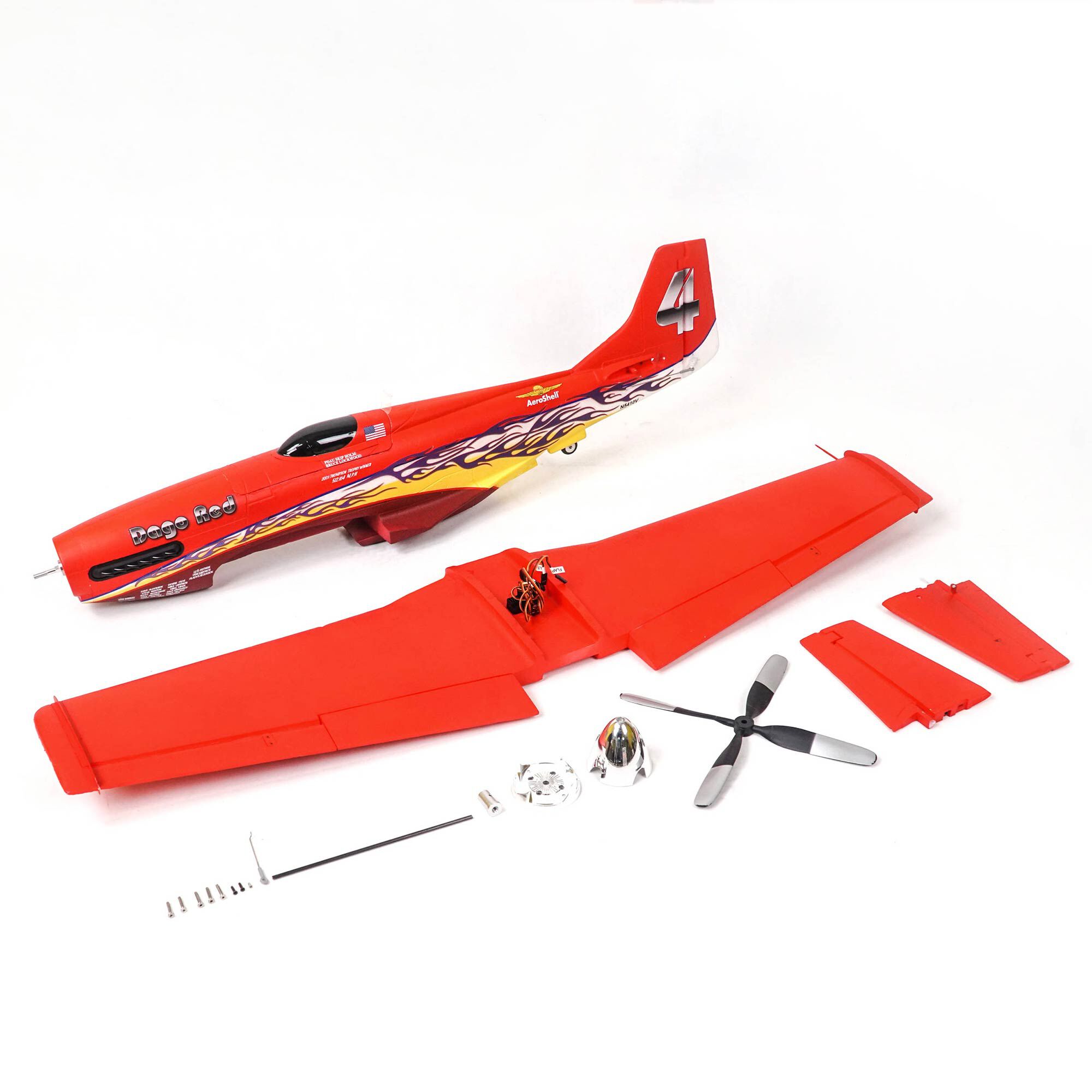 FMS P-51D Mustang Dago Red 1100mm PNP with Reflex - FMM134PX