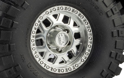 OFFICIALLY LICENSED KMC WHEELS for the Axial 1/10 SCX10 III Jeep Cherokee XJ 4X4 Ready-To-Run Brushed Rock Crawler