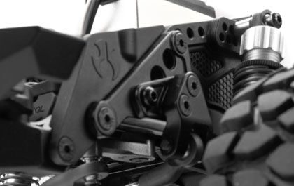 ADJUSTABLE METAL PANHARD MOUNT for the Axial 1/10 SCX10 III Jeep Cherokee XJ 4X4 Ready-To-Run Brushed Rock Crawler