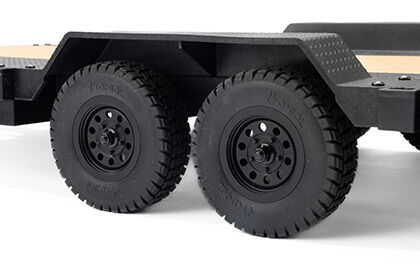1.55 tums fälgar för Axial SCX10 Flat Bed Vehicle Trailer