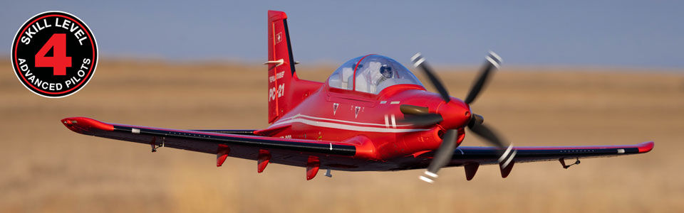 Skill Level 4 for the E-flite Pilatus PC-21 RC Airplane