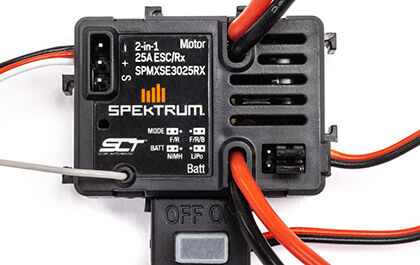 SPEKTRUM 25A 2-IN-1 ESC for the Losi 1/18 Mini LMT Sparkle Smash 2S Ready-To-Run Brushed Monster Truck