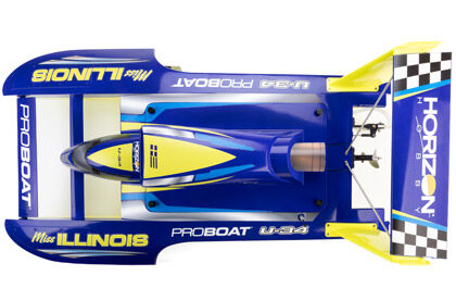 Custom Hand-Painted Finish for the Pro Boat® Miss Illinois U-34 34 Inch Brushless Hydro RC Boat