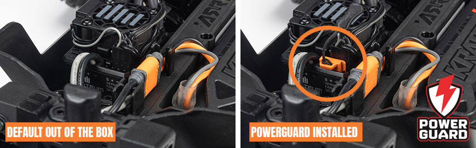 POWERGUARD for the Spektrum Firma 40A Brushless ESC 2-in-1 SLT Protocol Receiver with DSC