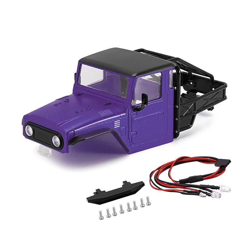 INJORA 1/18 IR40 Rock Crawler Hard Body, Purple, 1/18 Traxxas TRX-4M Defender/ Bronco
