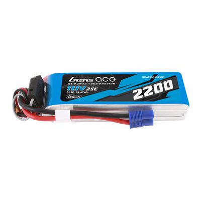 11.1V 2200mAh 3S 25C G-Tech LiPo Battery: EC3 11.1V 2200mAh 3S 25C G-Tech LiPo Battery: EC3