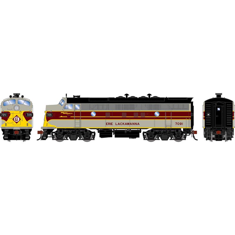 HO GEN F3A Locomotive, EL 'Freight' #7091