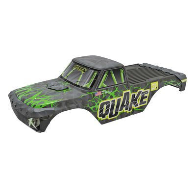 QUAKE Painted Decaled Trimmed Body Set, Green QUAKE Painted Decaled Trimmed Body Set, Green