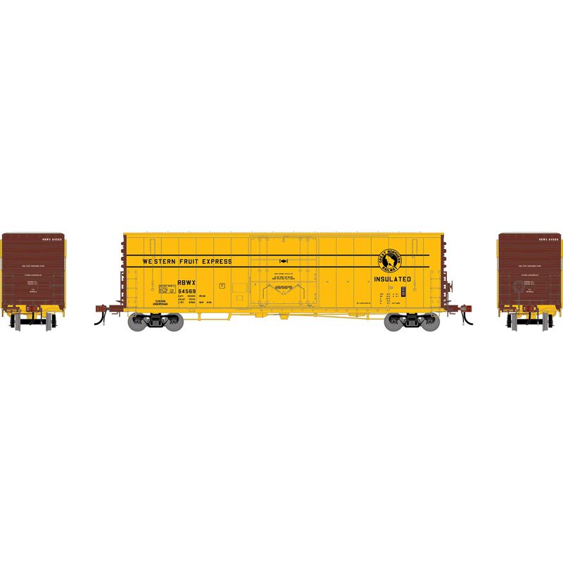 Athearn Genesis HO GEN 50' PC&F Box Car w/10'6" Plug Door, RBWX #64569