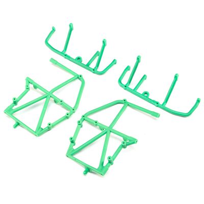Side Cage and Lower Bar, Green: LMT Side Cage and Lower Bar, Green: LMT