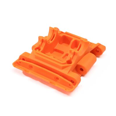 Rear Lower Skid/Gearbox Mount, Orange Rear Lower Skid/Gearbox Mount, Orange