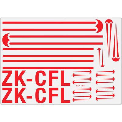 Decals Waco 50-61cc Gas EP ARF 90.5" Decals Waco 50-61cc Gas EP ARF 90.5"