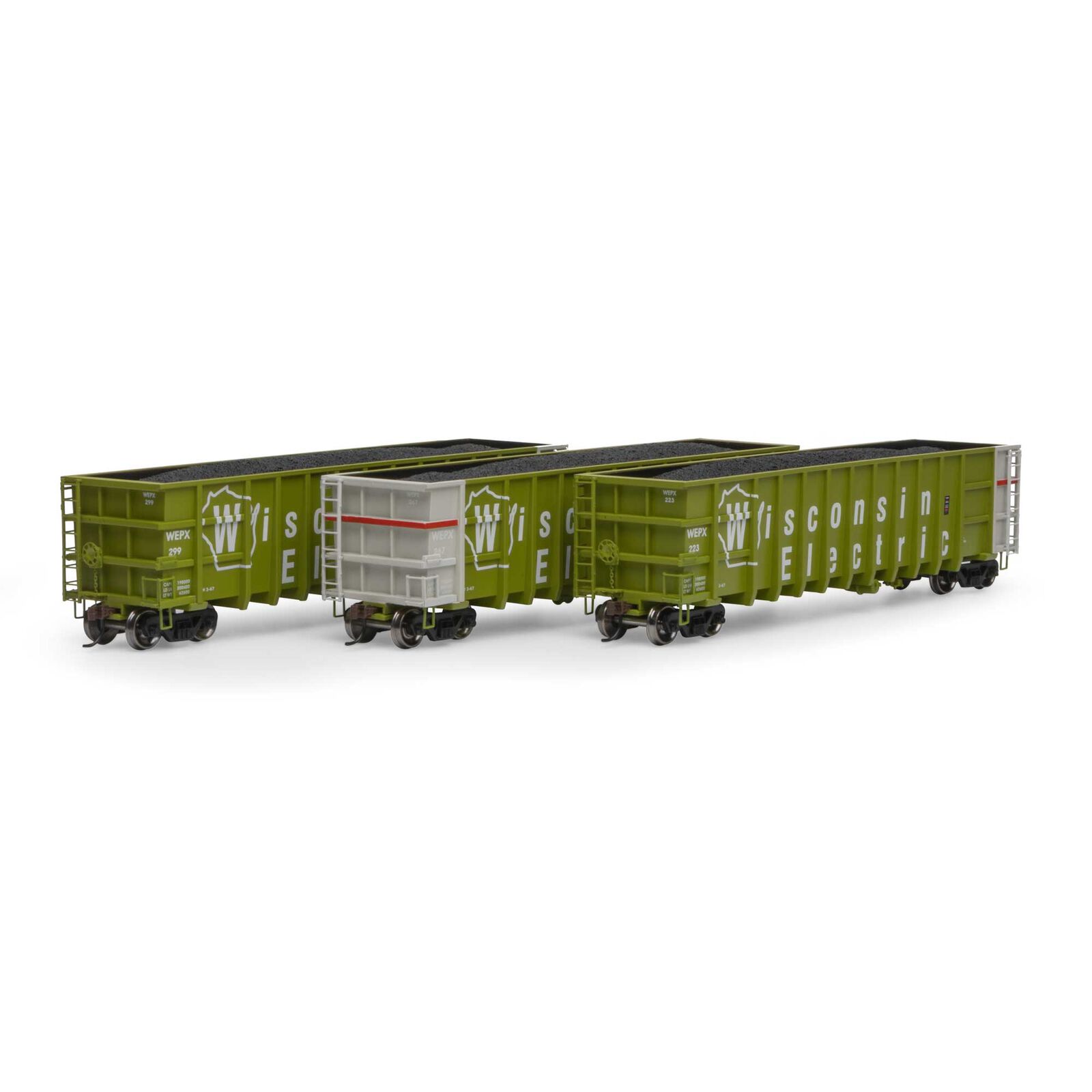 HO RTR Thrall High Side Gondola with Load, WEPX #2(3)
