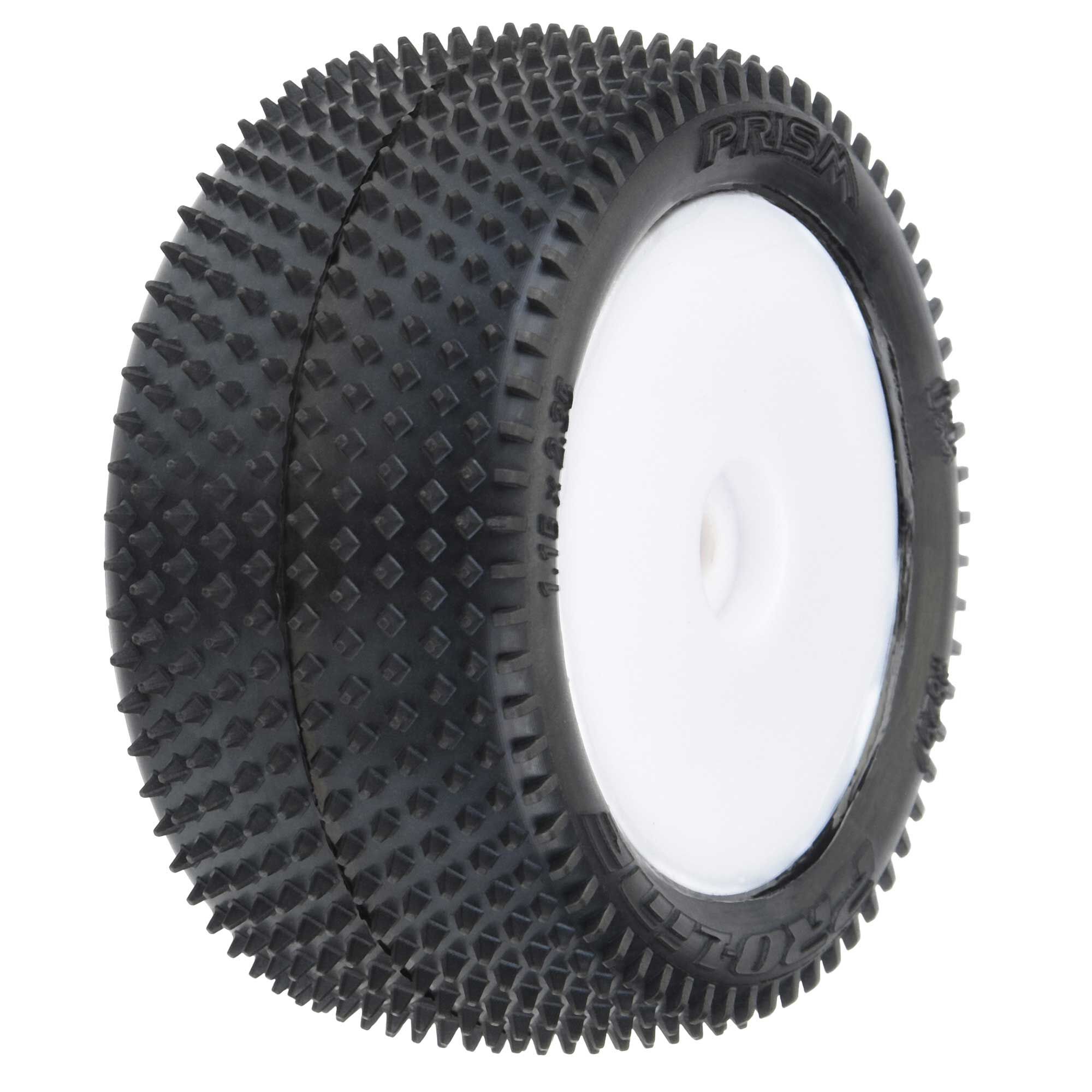 Pro-Line Racing 1/18 Wedge Front Carpet Mini-B Tires Mounted 8mm Yellow Wheels (2) | Horizon Hobby Pro-Line Racing 1/18 Wedge Front Carpet Mini-B Tires Mounted 8mm Yellow Wheels (2) | Horizon Hobby