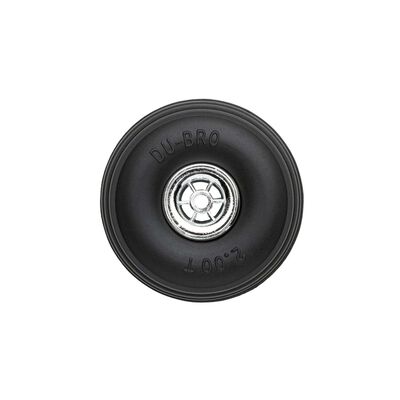 Treaded Chrome Wheels, 2" Diameter (2) Treaded Chrome Wheels, 2" Diameter (2)