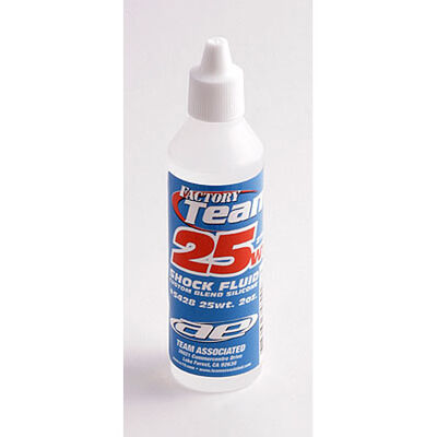 Factory Team Silicone Shock Fluid, 25Wt (275 cSt) 2oz Factory Team Silicone Shock Fluid, 25Wt (275 cSt) 2oz