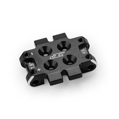 Aluminum 2.5 Degree Front Bulkhead, 1/10 Team Associated RC10B7, Stealth Black Aluminum 2.5 Degree Front Bulkhead, 1/10 Team Associated RC10B7, Stealth Black