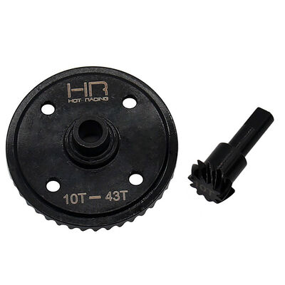 Steel Helical Diff 43T Ring and 10T Pinion: ARRMA 6S BLX Trucks Steel Helical Diff 43T Ring and 10T Pinion: ARRMA 6S BLX Trucks
