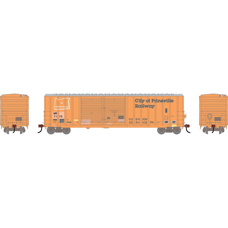 Athearn HO ATH 50' FMC 5077 DD Offset Box Car, Primed For Grime MR 'Ex-COP' #7175