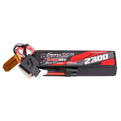 Gens ace 2300mAh 2S 35C 7.4V G-Tech Lipo Battery Pack with EC2 Plug Gens ace 2300mAh 2S 35C 7.4V G-Tech Lipo Battery Pack with EC2 Plug