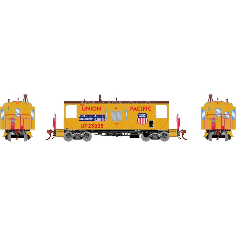 HO ICC CA-11a Caboose with Lights, UP #25835 HO ICC CA-11a Caboose with Lights, UP #25835