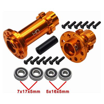 CNC Aluminum Hub Set Gold: Losi Promoto-MX CNC Aluminum Hub Set Gold: Losi Promoto-MX