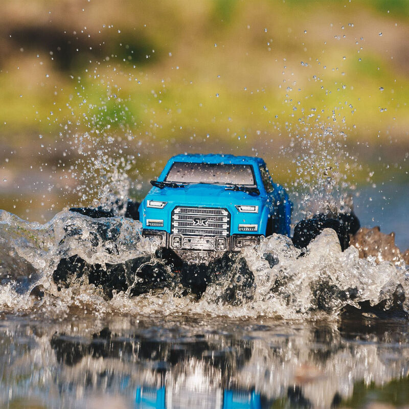 1/10 BIG ROCK CREW CAB 3S BLX 4WD Brushless Monster Truck with Spektrum RTR, Blue