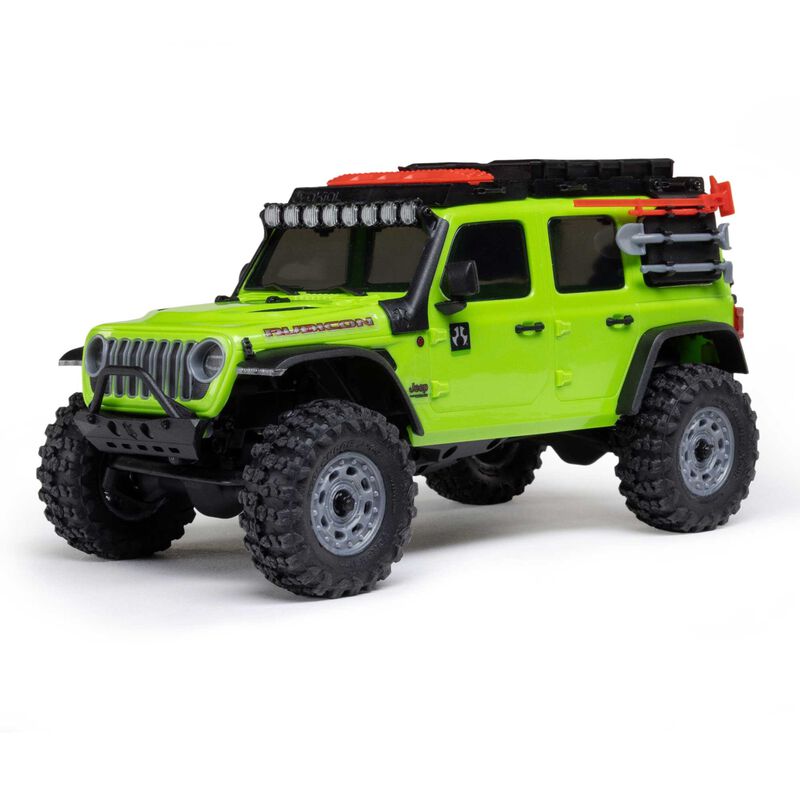 1/30 SCX30 Jeep Wrangler JLU 4X4 RTR Brushed Rock Crawler (Battery & Charger Included), Green