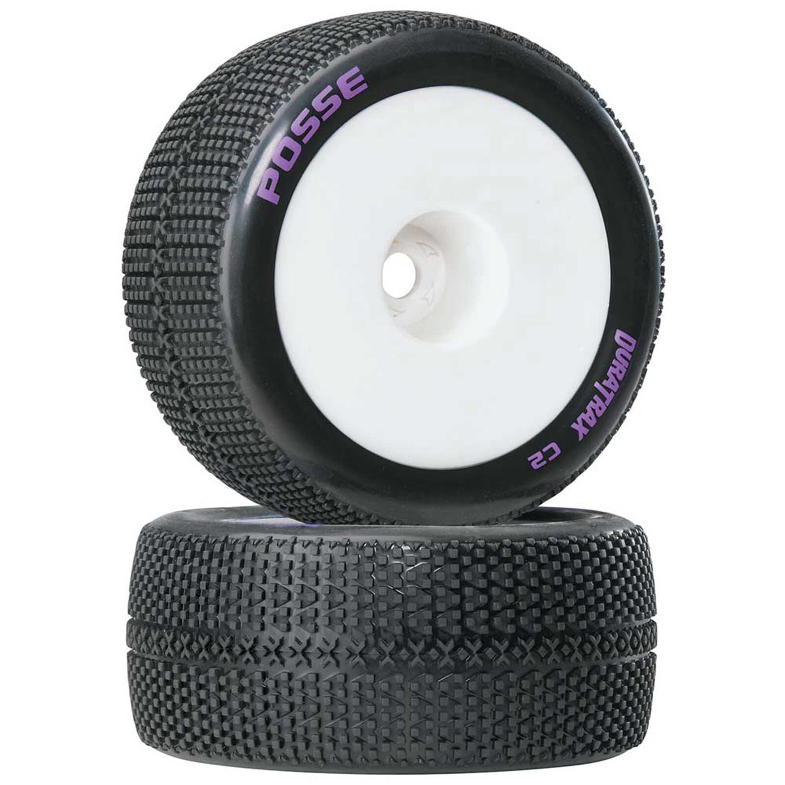 Posse 1/8 Mounted 1/2" Offset C2 Truggy Tires (2)