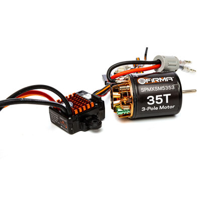 Firma 70A Brushed Smart ESC, 2S-3S: IC3 / 35T Brushed Motor Combo Firma 70A Brushed Smart ESC, 2S-3S: IC3 / 35T Brushed Motor Combo