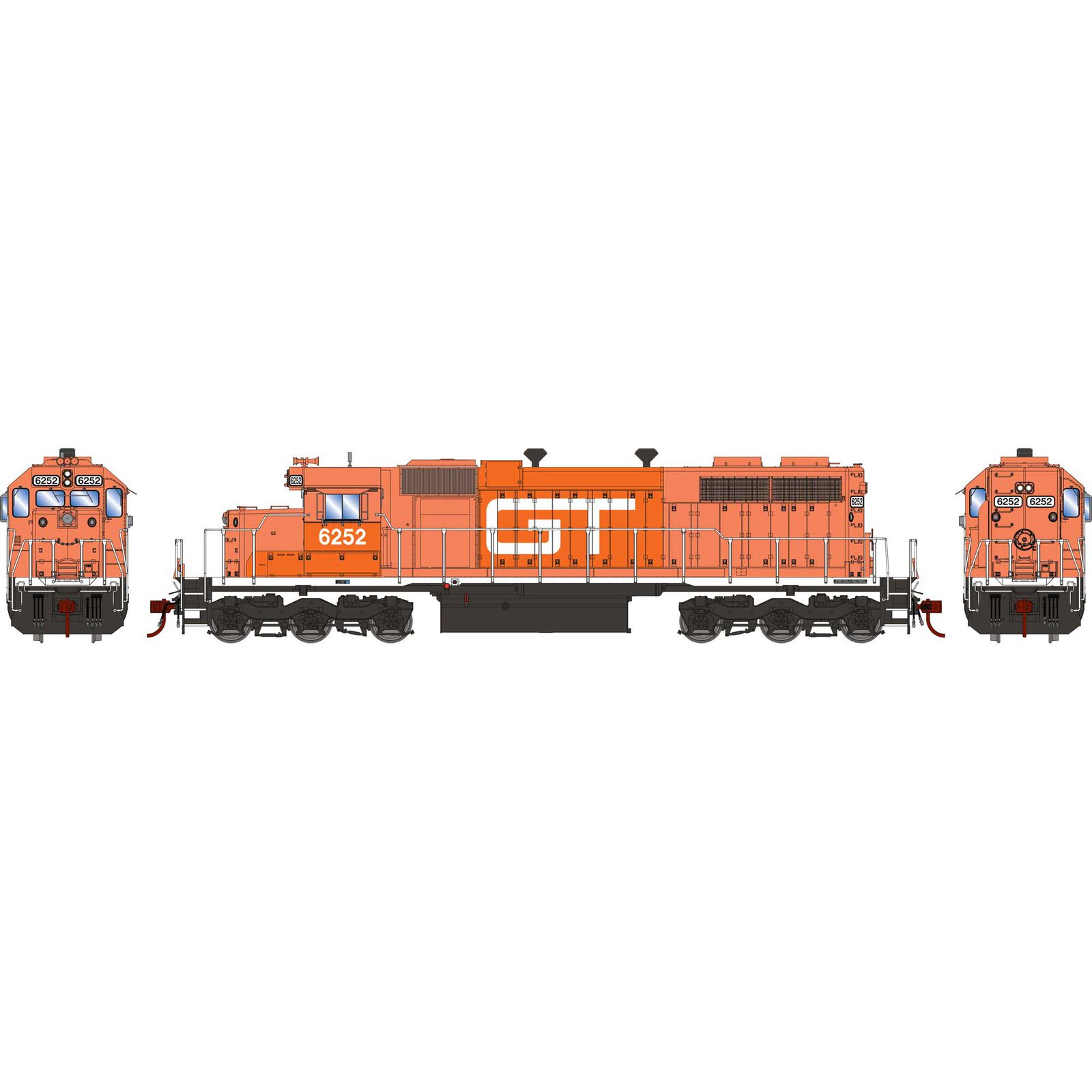 HO RTR SD38, GTW #6252