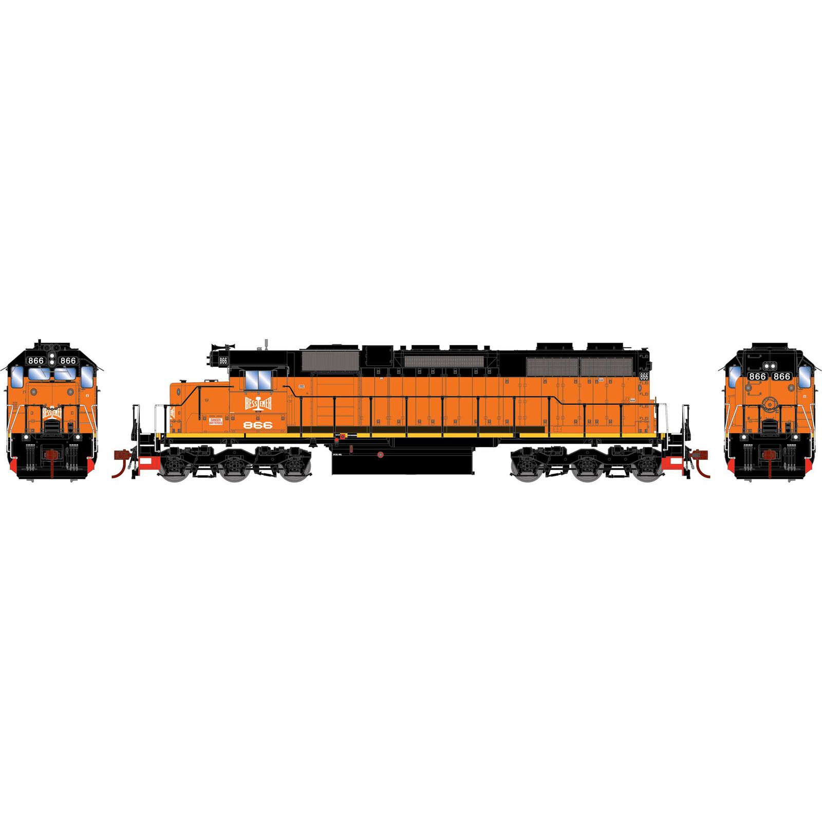 HO RTR SD38 with DCC & Sound, B&LE #866