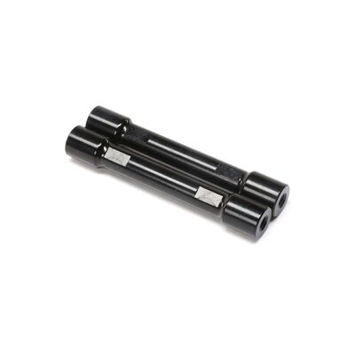 Aluminum Crossbar, Upper 4-link, Black (2): TLR Tuned LMT Aluminum Crossbar, Upper 4-link, Black (2): TLR Tuned LMT