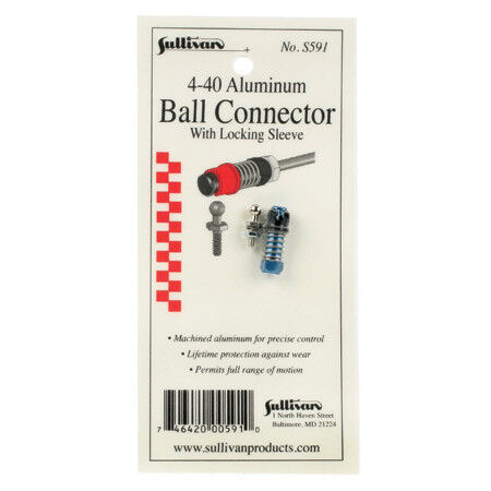 Sullivan Products 4-40 Aluminum Ball Link with Locking Sleeve