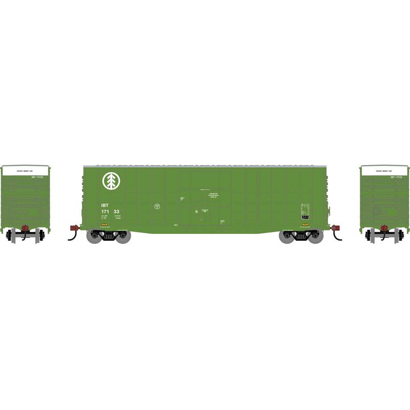 HO RND 50' Waffle High Cube Box Car IBT #17133