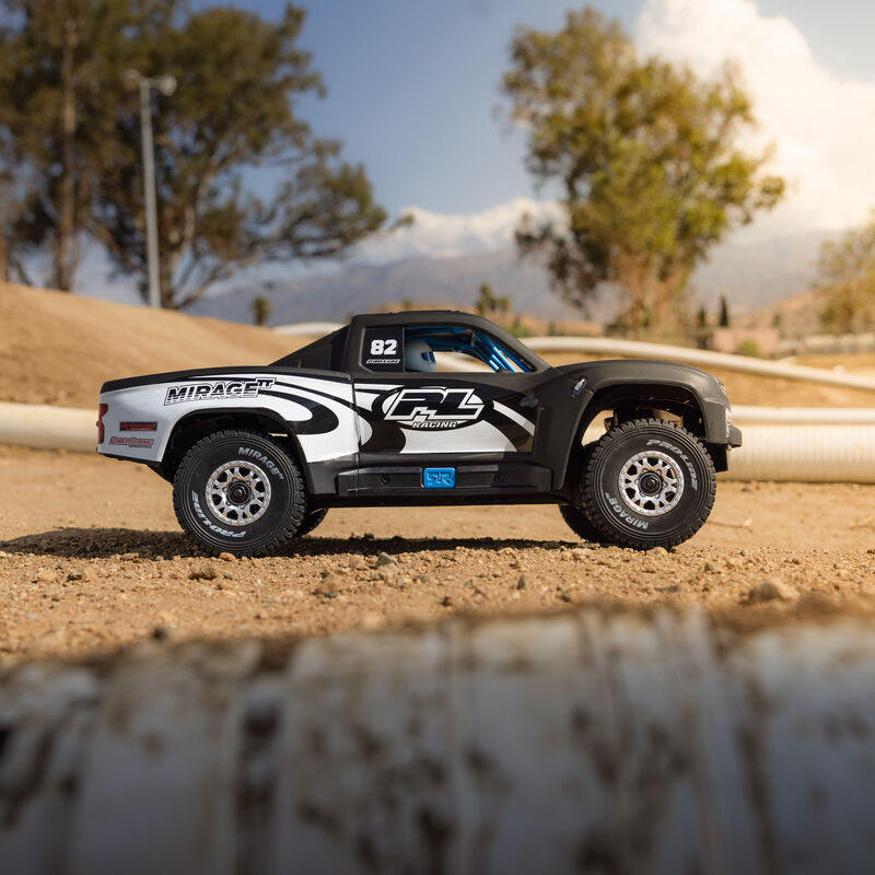 Pro-Line Racing 1/16 Limited Edition Pre-Cut/Pre-Painted 2019 Chevy Silverado Trophy Truck Body, Matte Black: ARRMA MOJAVE GROM