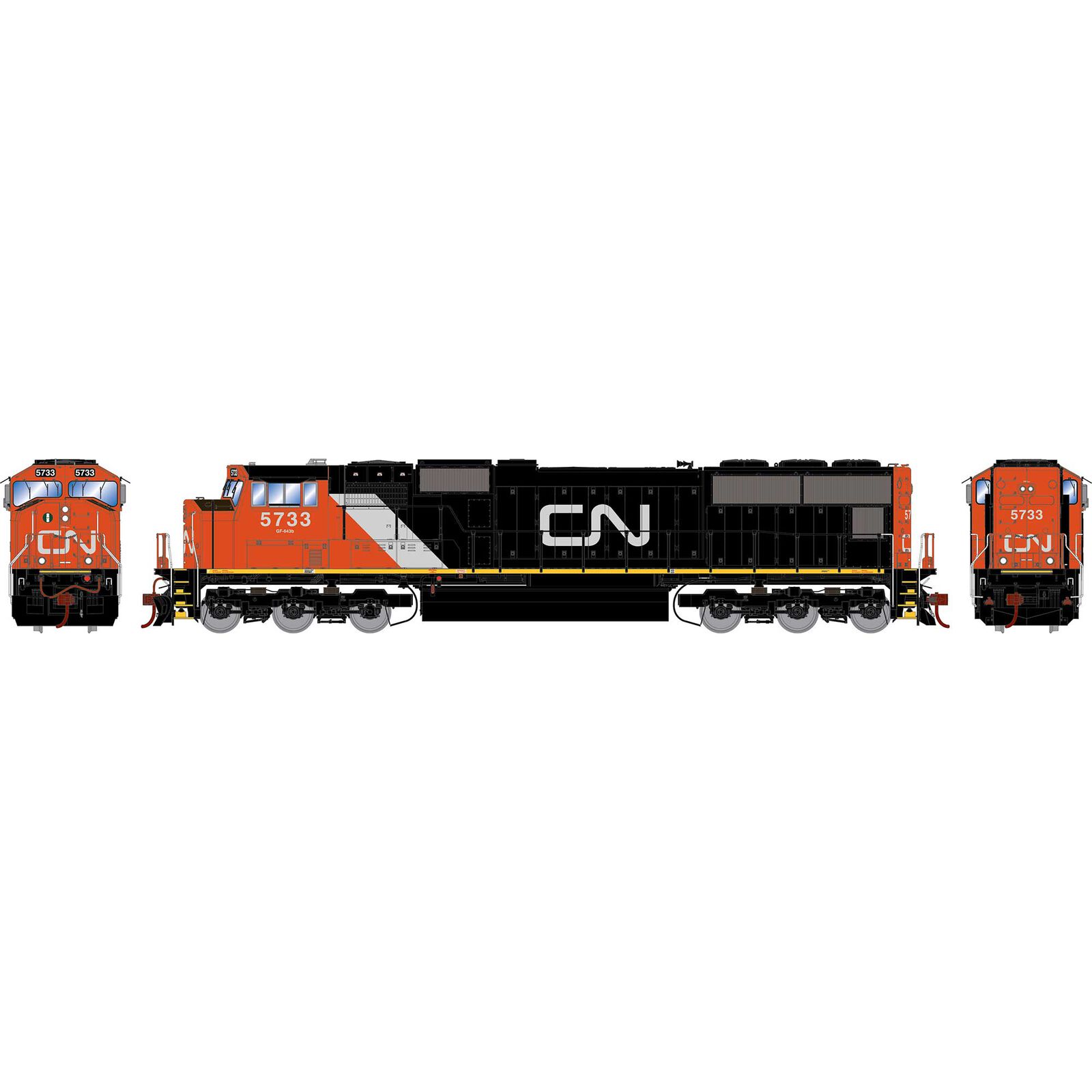 HO SD75I with DCC & Sound, Canadian National  #5733