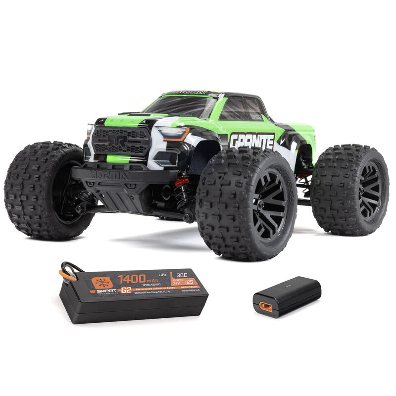 ARRMA 1/18 GRANITE GROM 4X4 RTR Brushed Monster Truck (Battery & Charger Included), Green ARRMA 1/18 GRANITE GROM 4X4 RTR Brushed Monster Truck (Battery & Charger Included), Blue