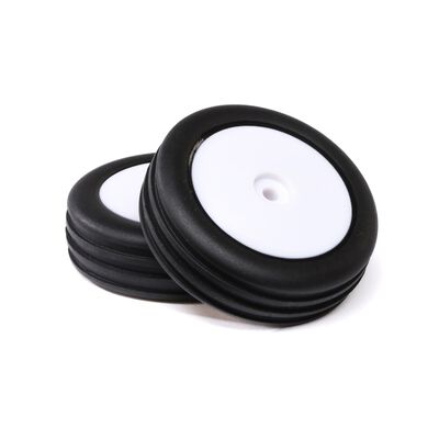 Wide Body Rib, Front, Mounted Tires, White (2): Mini B Wide Body Rib, Front, Mounted Tires, White (2): Mini B