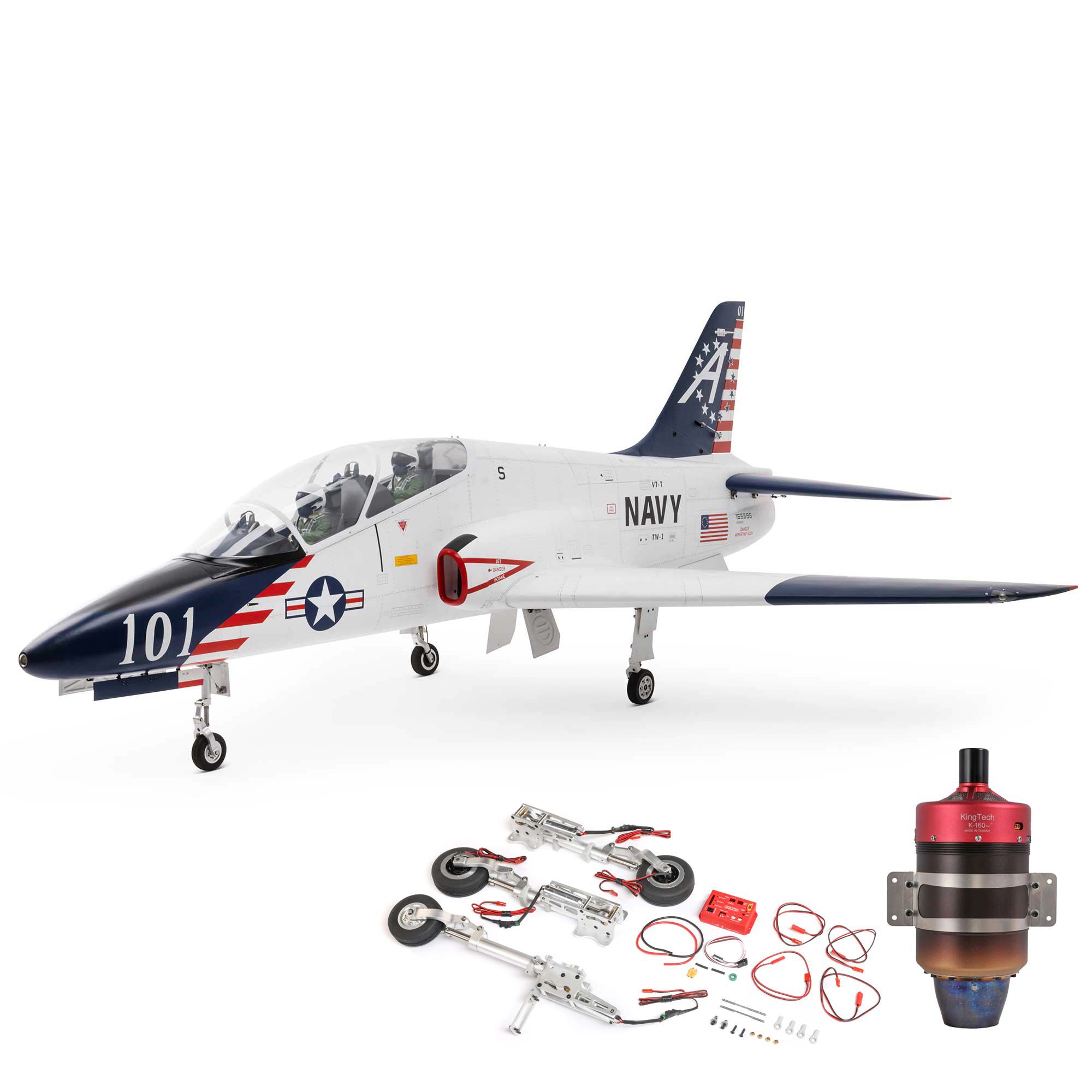 Hangar 9 Hawk/T-45 140-160N ARF with Retract Set and KingTech K