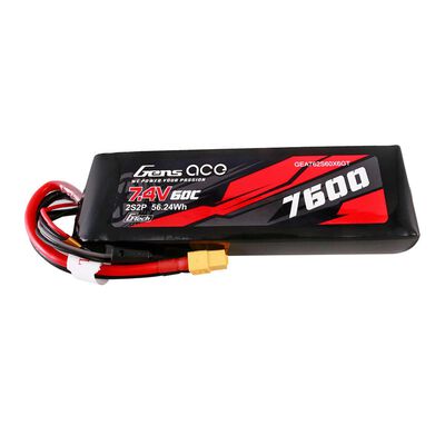 7.4V 7600mAh 2S 60C G-Tech Smart LiPo Battery: XT60 7.4V 7600mAh 2S 60C G-Tech Smart LiPo Battery: XT60