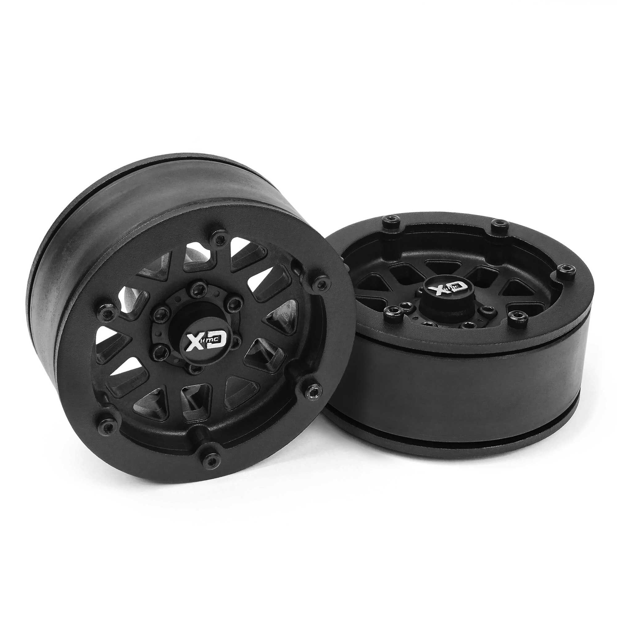 12mm Hex 2 VPSIRC00250 Vanquish Products 1/10 Incision KMC XD229 Machete 1.9 Crawler Wheels Black Plastic 
