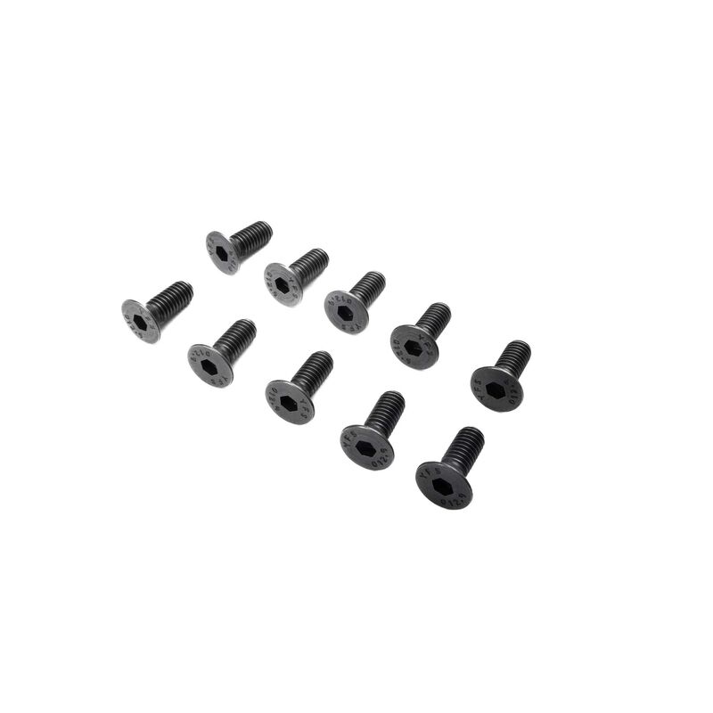 Flat Head Screws, M6 x 16mm STL (10)