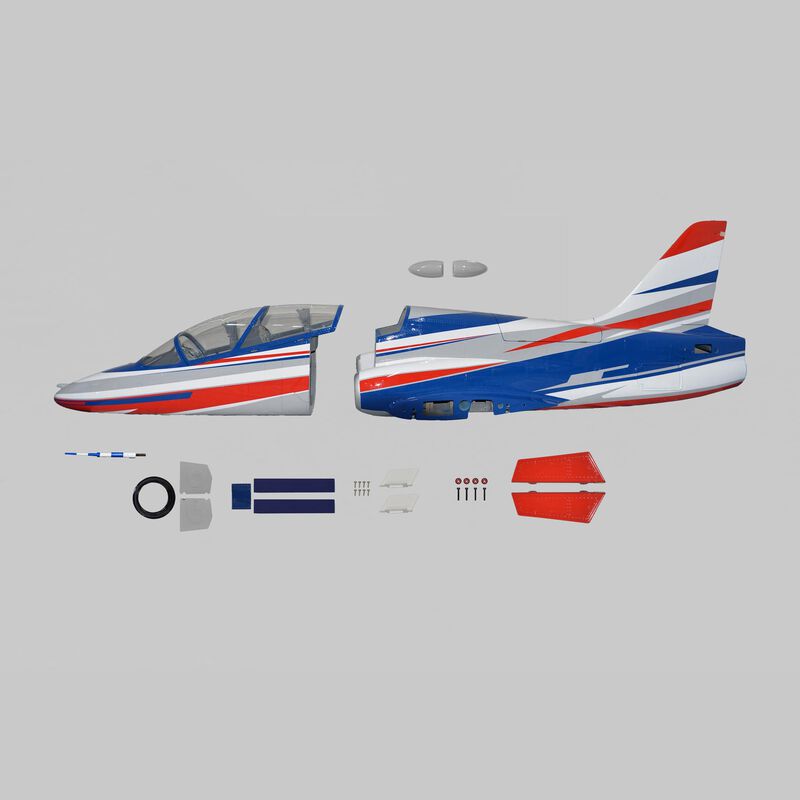 Phoenix Model Fuselage and Vertical stabfor Hawk Jet Red 105"