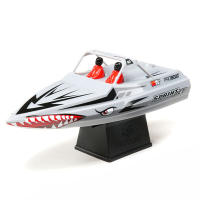 Sprintjet 9" Self-Righting Deep-V Jet Boat Brushed RTR, Silver Sprintjet 9" Self-Righting Deep-V Jet Boat Brushed RTR, Silver