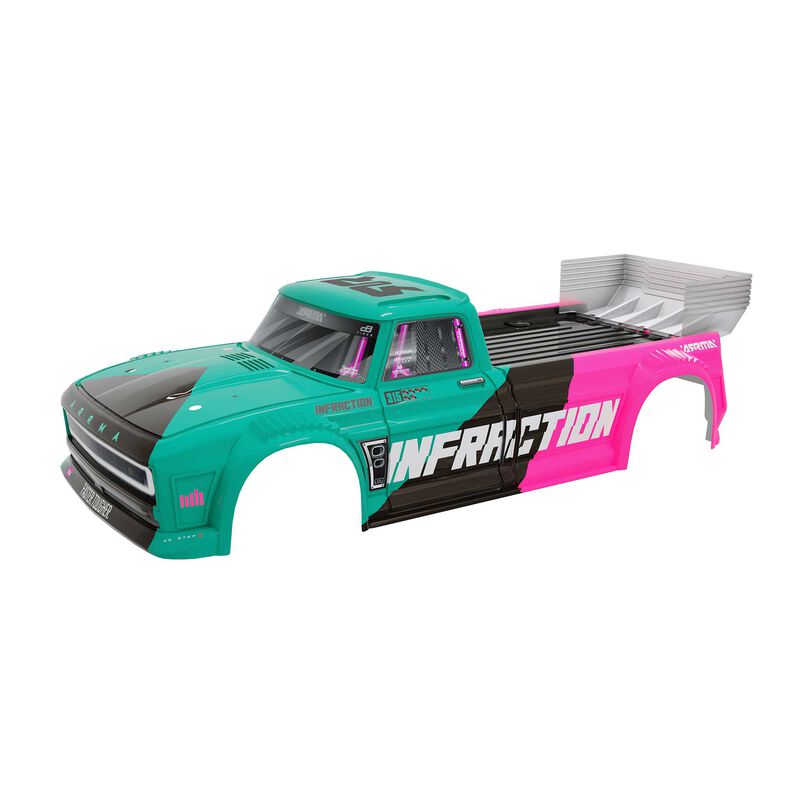 INFRACTION 4X4 Al-Road 3S BLX Painted Decaled Trimmed Body (Teal/Pink) INFRACTION 4X4 Al-Road 3S BLX Painted Decaled Trimmed Body (Teal/Pink)