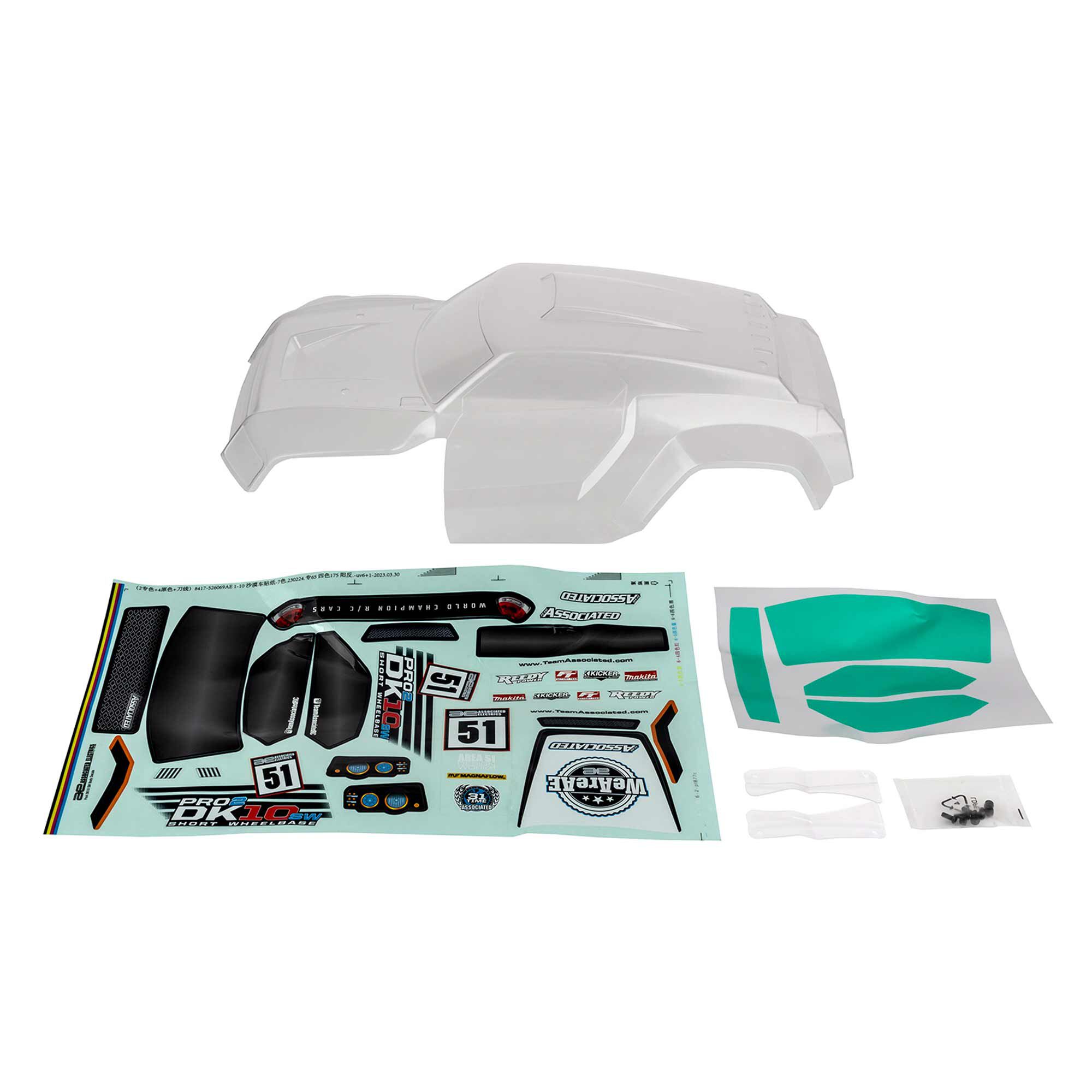 Team Associated 1/10 Clear Pro2 DK10SW Desert Buggy Body | Horizon