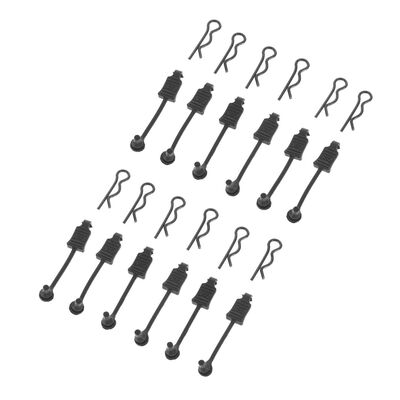 1/8 Scale ARRMA Body Clip Retainers (12) 1/8 Scale ARRMA Body Clip Retainers (12)