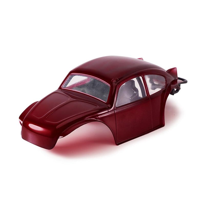 INJORA 1/24 Classic Bug Body with Interior, Red, 1/24 Axial SCX24